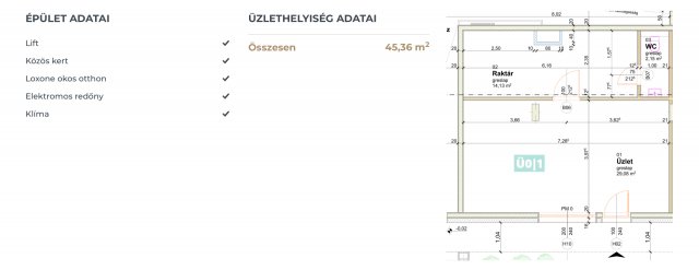 Eladó üzlethelyiség, Tatán 45.36 M Ft, 1 szobás