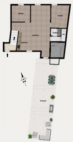 Eladó téglalakás, Budapesten, VI. kerületben, Rózsa utcában