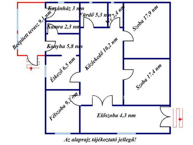 Eladó családi ház, Kisújszálláson 32 M Ft, 2+1 szobás