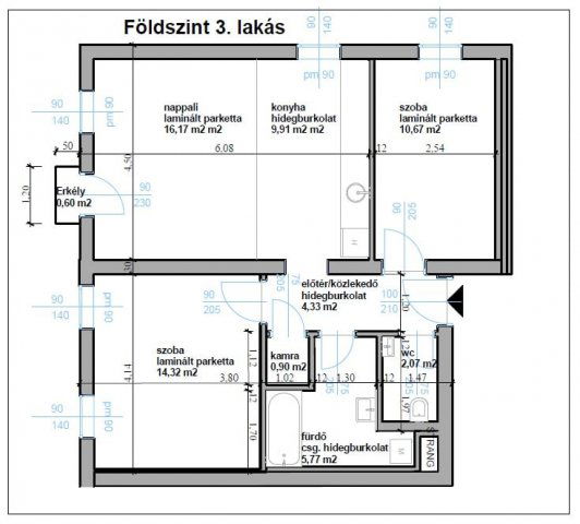 Eladó téglalakás, Bicskén 57.72 M Ft, 3 szobás