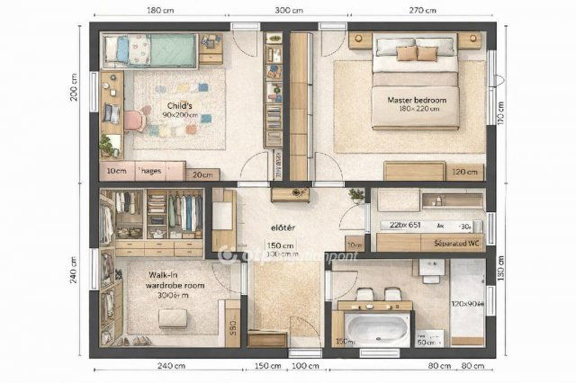 Eladó téglalakás, Budapesten, XXI. kerületben 184 M Ft, 4 szobás