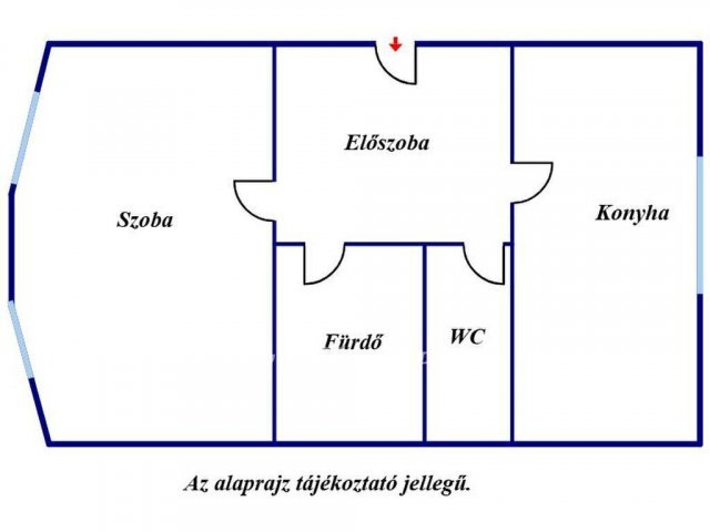 Eladó panellakás, Szolnokon 32 M Ft, 1 szobás
