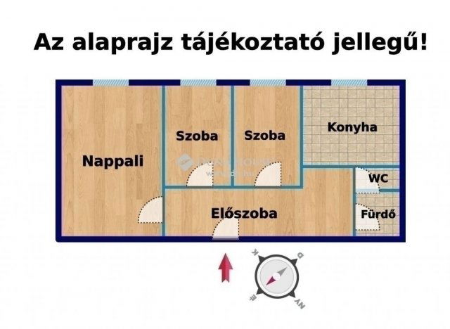 Eladó panellakás, Budapesten, XIX. kerületben 56 M Ft, 1+2 szobás