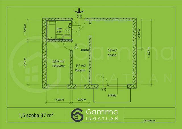 Eladó panellakás, Miskolcon 23.9 M Ft, 2 szobás