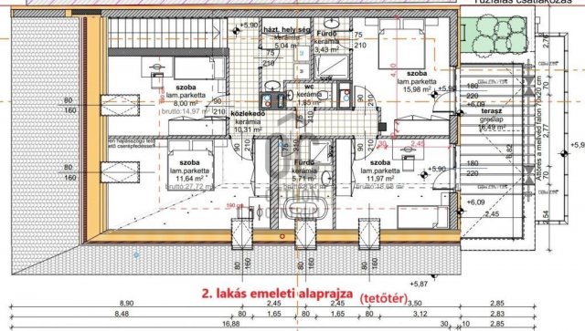 Eladó ikerház, Budapesten, XIV. kerületben 269 M Ft, 6 szobás