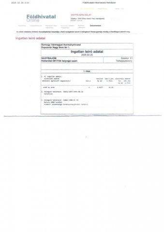 Eladó mezogazdasagi ingatlan, Nagybajomban 28 M Ft