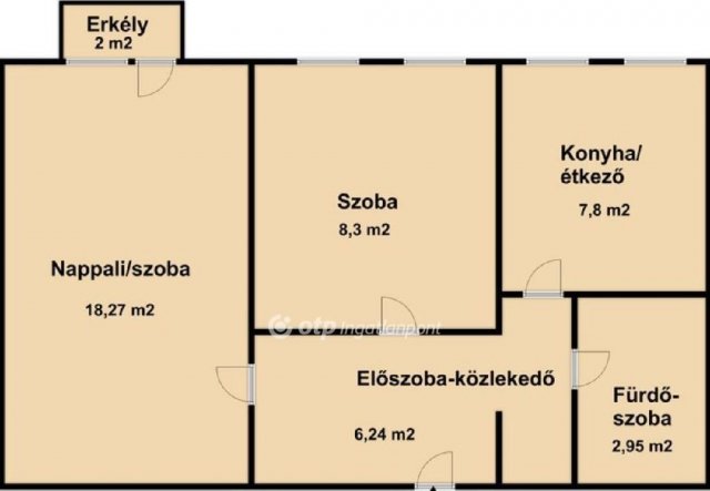 Eladó panellakás, Debrecenben 54.9 M Ft, 1+1 szobás