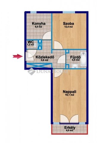 Eladó panellakás, Pécsett, Melinda utcában 36.9 M Ft, 2 szobás