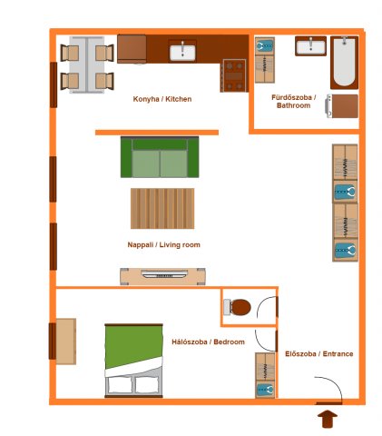 Kiadó téglalakás, albérlet, I. kerületben, Logodi utcában