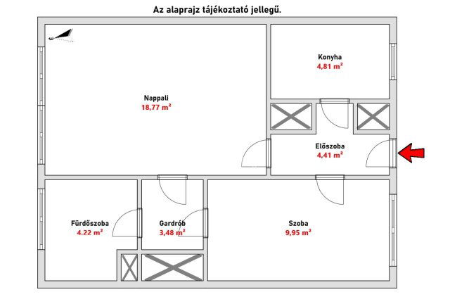 Eladó téglalakás, Budapesten, IV. kerületben 61.85 M Ft