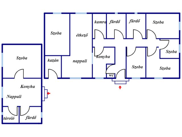 Eladó családi ház, Komlón 49.9 M Ft, 6+1 szobás