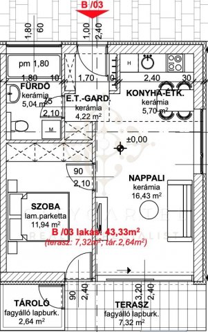 Eladó téglalakás, Balatonlelleén 59.99 M Ft, 2 szobás