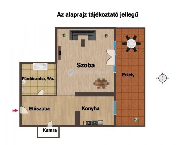 Eladó téglalakás, Budapesten, XI. kerületben 65 M Ft, 1 szobás