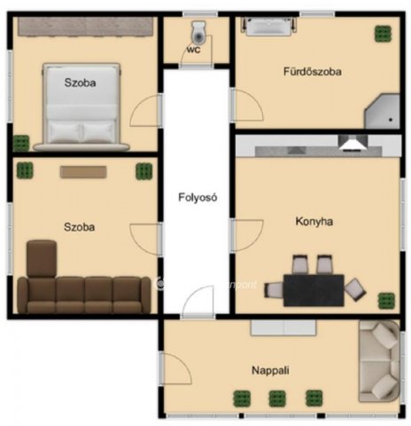 Eladó családi ház, Földesen 32 M Ft, 2 szobás