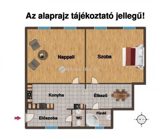 Eladó téglalakás, Budapesten, XV. kerületben 72 M Ft, 2 szobás