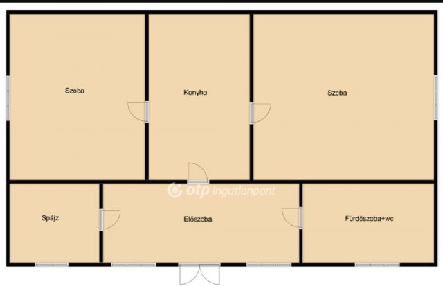 Eladó családi ház, Kabán 18 M Ft, 2 szobás