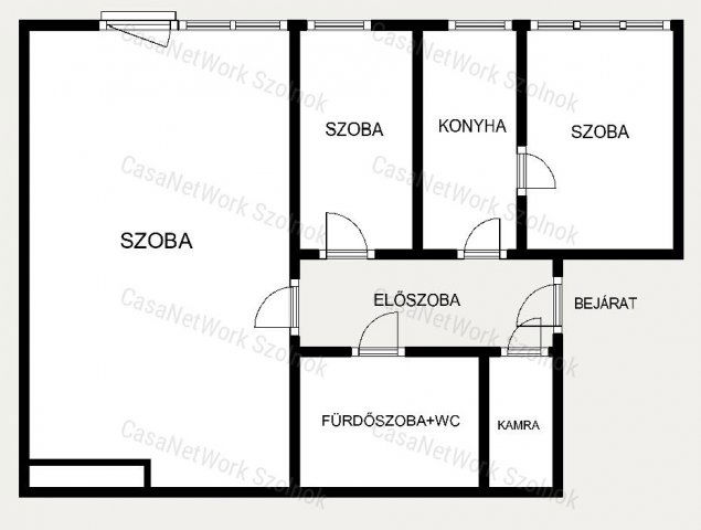 Eladó téglalakás, Szolnokon 35.1 M Ft, 1+2 szobás