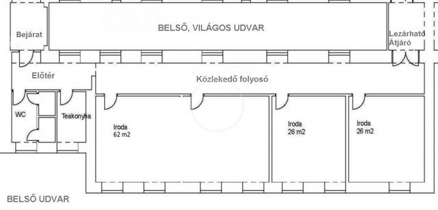 Kiadó iroda, Budapesten, V. kerületben, Ferenciek terén, 3 szobás