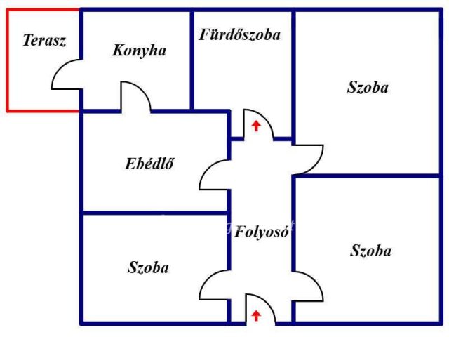 Eladó családi ház, Magyarhomorogon 10 M Ft, 3 szobás