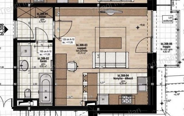 Eladó téglalakás, Veszprémben 46.99 M Ft, 1 szobás