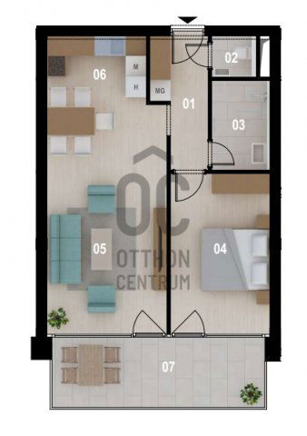 Eladó téglalakás, Siófokon 68 M Ft, 2 szobás