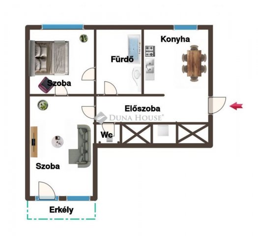 Eladó téglalakás, Kőszegen 43 M Ft, 2 szobás