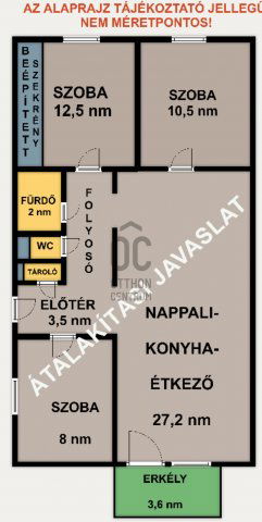 Eladó panellakás, Budapesten, XV. kerületben 82.9 M Ft, 3 szobás