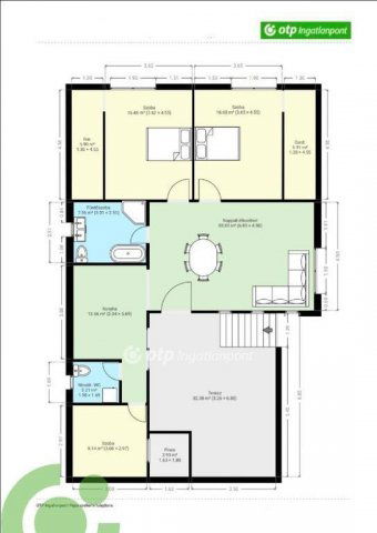Eladó családi ház, Pápán 75 M Ft, 2+1 szobás