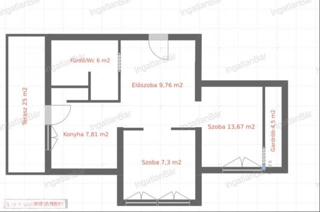 Eladó téglalakás, Sajószentpéteren 29.5 M Ft, 2 szobás