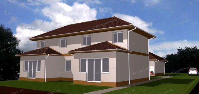 Eladó ikerház, Vácrátóton 88 M Ft, 5 szobás