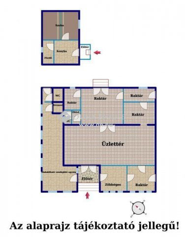 Eladó üzlethelyiség, Mendén 199 M Ft, 1 szobás