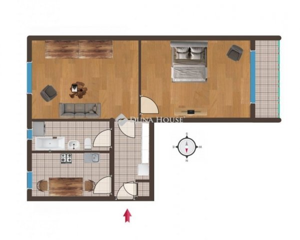 Eladó téglalakás, Szombathelyen 42.9 M Ft, 2 szobás