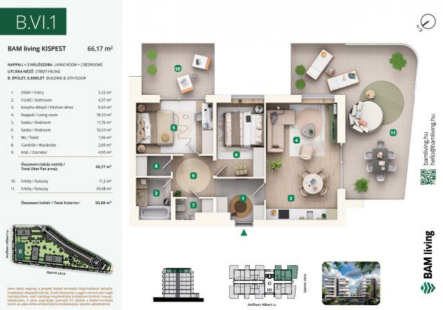 Eladó téglalakás, Budapesten, XIX. kerületben, Iparos utcában