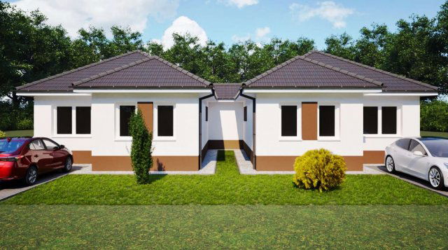 Eladó ikerház, Vácrátóton 97 M Ft, 4 szobás