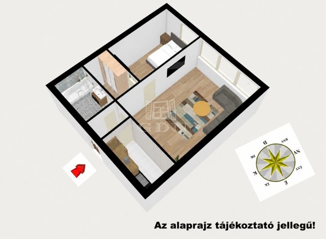 Eladó panellakás, Budapesten, XIV. kerületben 55 M Ft, 2 szobás