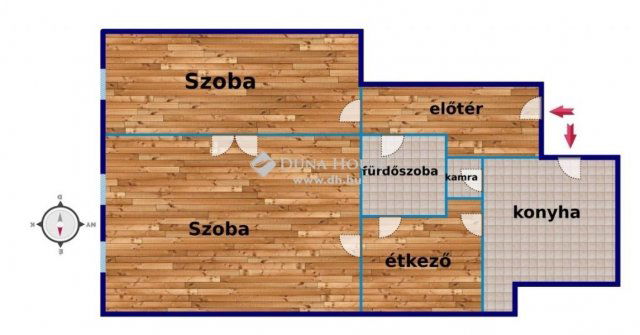 Eladó téglalakás, Budapesten, XIII. kerületben 95 M Ft, 2 szobás