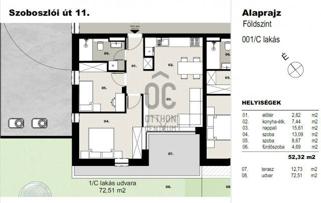 Eladó téglalakás, Debrecenben 80 M Ft, 3 szobás