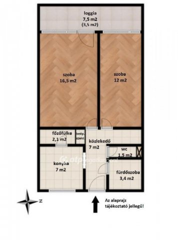Eladó téglalakás, Ajkán 33.5 M Ft, 2 szobás