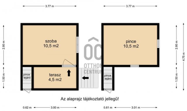 Eladó nyaraló, Babosdöbrétén 5.3 M Ft, 1 szobás
