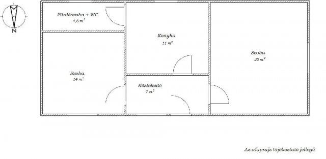 Eladó családi ház, Csabrendeken 25 M Ft, 2 szobás