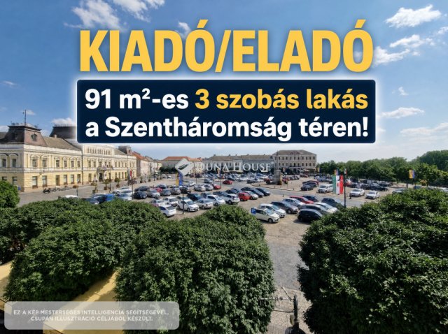 Kiadó téglalakás, albérlet, Baján, Szentháromság téren