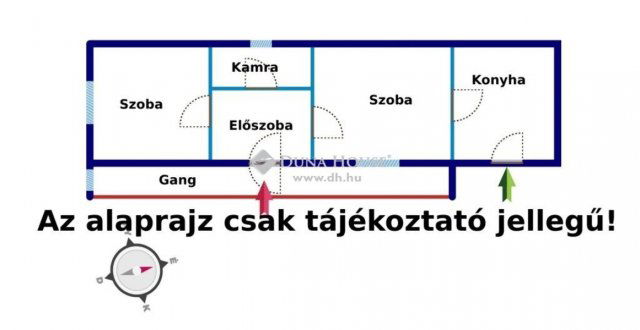 Eladó családi ház, Szentmártonkátán 14.99 M Ft, 2 szobás