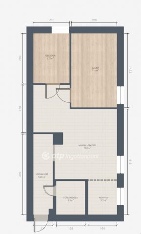 Eladó téglalakás, Vácegresen 42.8 M Ft, 2+1 szobás