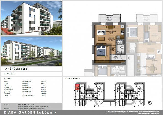 Eladó téglalakás, Szombathelyen, Károlyi Antal utcában 39.9 M Ft