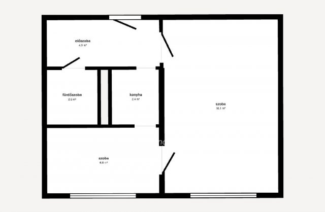 Eladó panellakás, Miskolcon 21 M Ft, 1+1 szobás