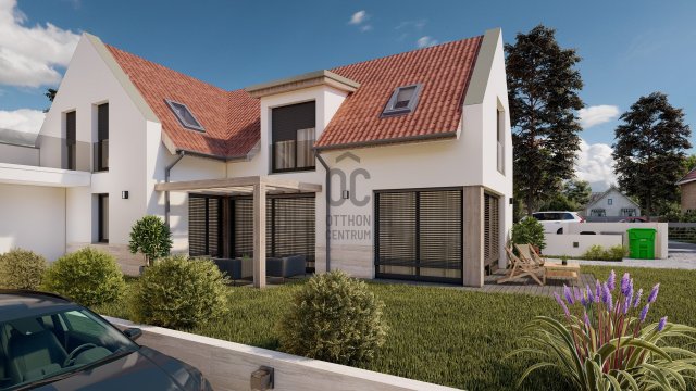 Eladó ikerház, Nagykovácsiban 255 M Ft, 6 szobás