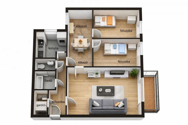 Eladó panellakás, Budapesten, XIII. kerületben 83 M Ft