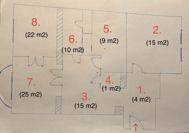 Kiadó téglalakás, albérlet, Budapesten, V. kerületben, 3 szobás