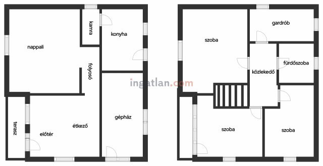 Eladó családi ház, Bakonyszentkirályon 59.5 M Ft, 4 szobás