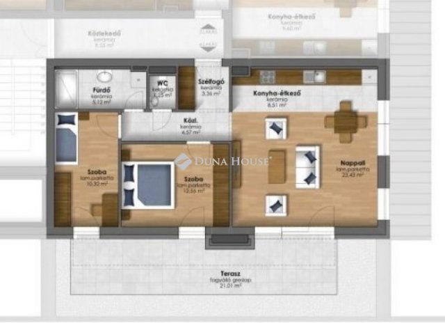 Eladó téglalakás, Szombathelyen 76.9 M Ft, 3 szobás